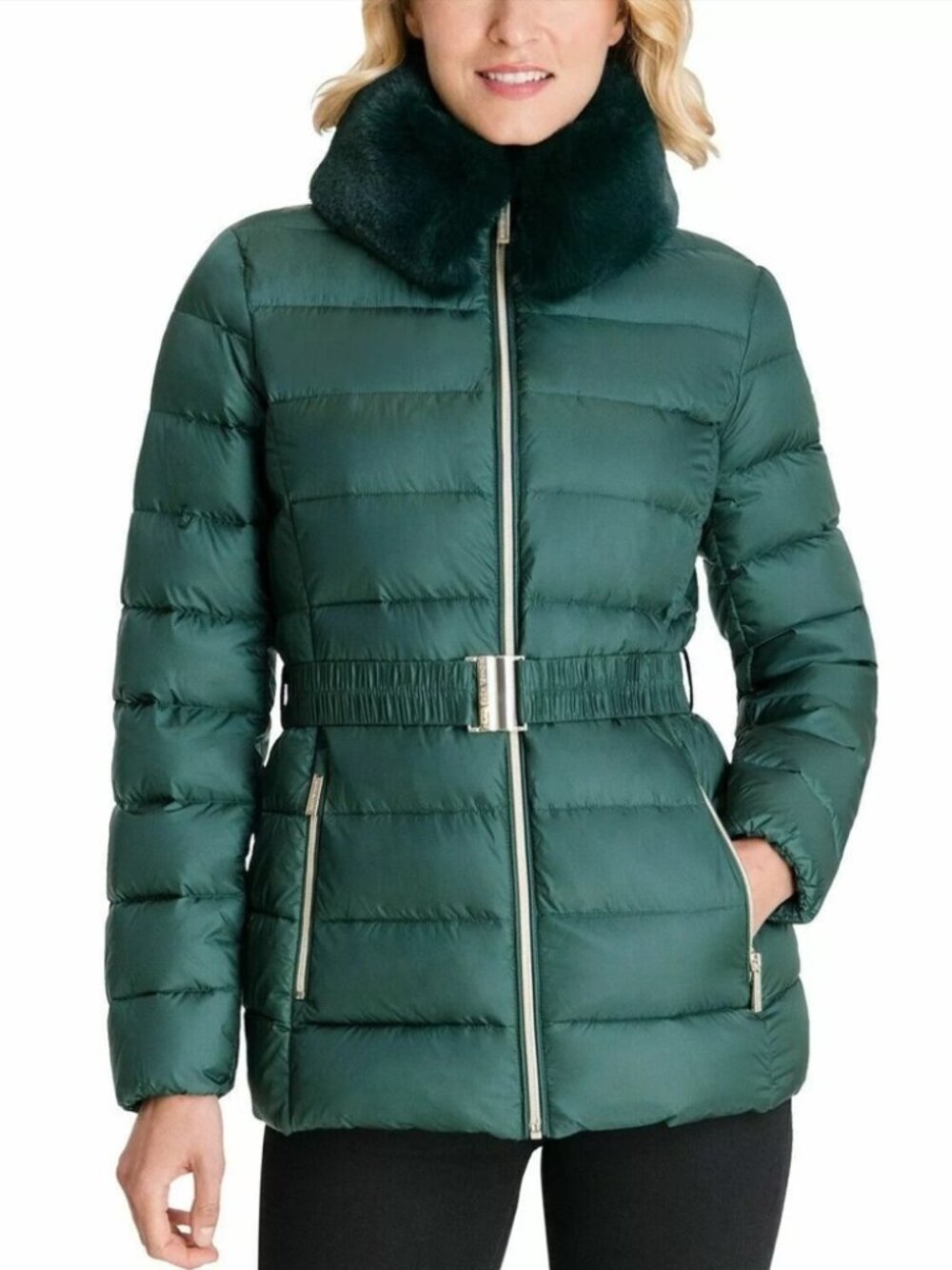 LIKE NEW MICHAEL KORS WOMEN'S ULTRA LIGHT WEIGHT DOWN FILL PUFFER JACKET SZ S